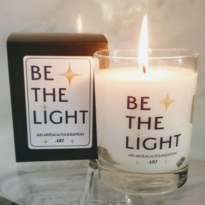 Be the Light Ari Arteaga Foundation Scented Candle and Box