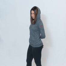 Load image into Gallery viewer, Be the Light Ari Arteaga Foundation Burnout Hoodie in Dark Gray
